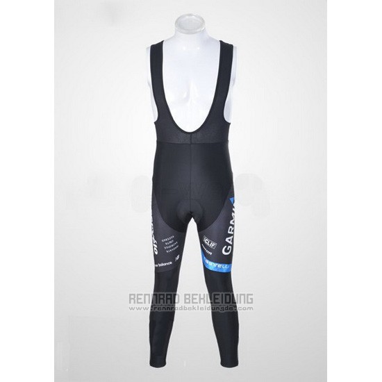 2011 Fahrradbekleidung Garmin Cervelo Wei und Shwarz Trikot Langarm und Tragerhose